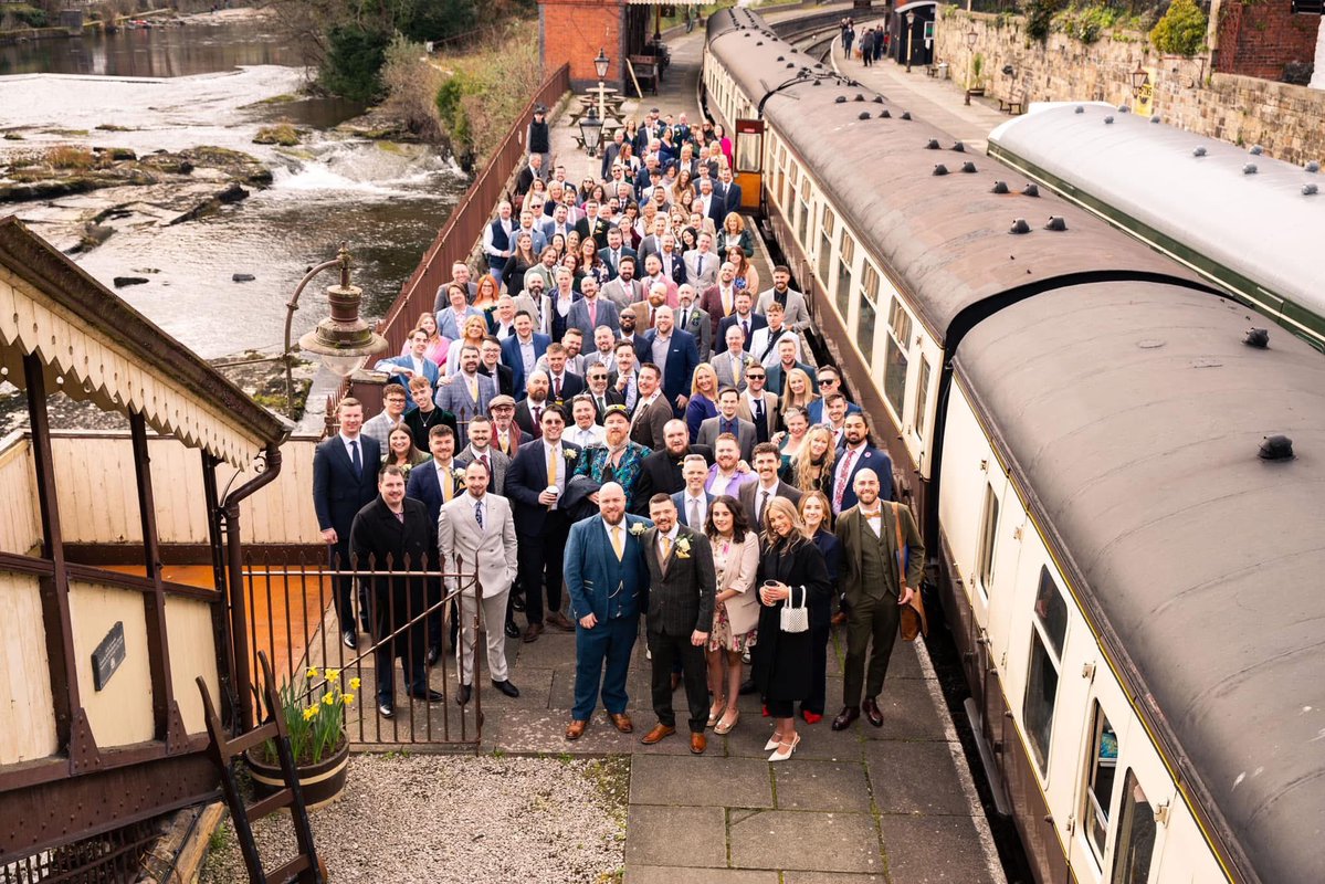 HenryFan91's tweet image. Throw back to earlier this year when my husband and I had every train enthusiasts dream wedding! Percy was also there to present the good luck package too!