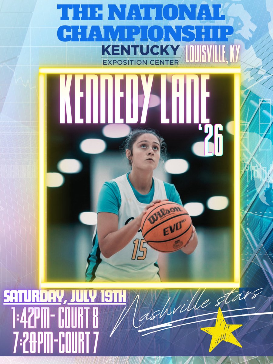 Kennedy Lane (@kennedylane15) on Twitter photo Can’t believe this is my last aau tournament!! Super excited to step on the court one more time with this team! <a href="/StarsNash_GBB/">STARS HS GBB</a> <a href="/tonymcleod/">Tony McLeod</a> Can’t believe this is my last aau tournament!! Super excited to step on the court one more time with this team! <a href="/StarsNash_GBB/">STARS HS GBB</a> <a href="/tonymcleod/">Tony McLeod</a>