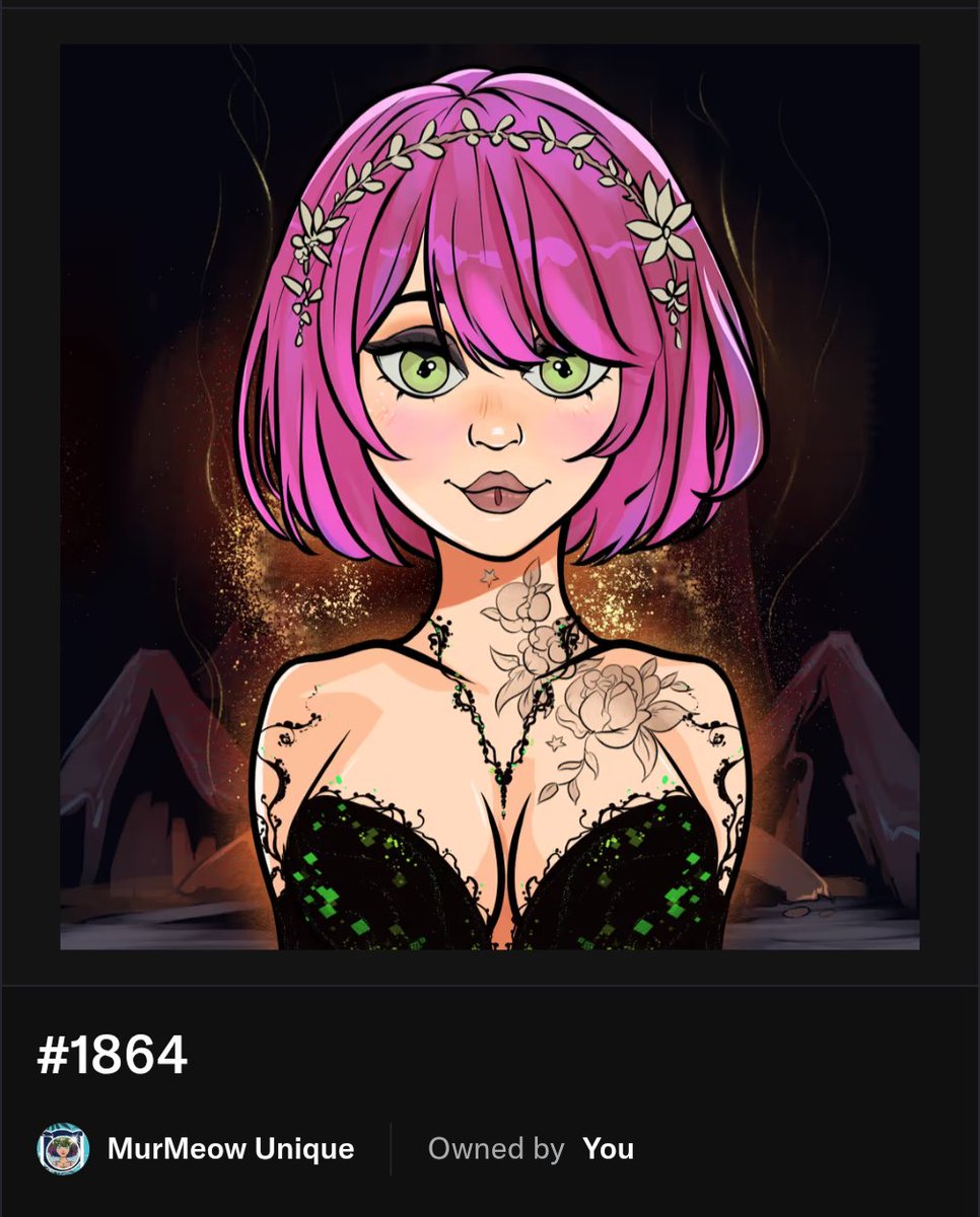 found this beautiful <a href="/Top_Mur_Meow/">Mur Meow</a> unique lurking in my hidden 👀👀👀 tyty she's awesome!