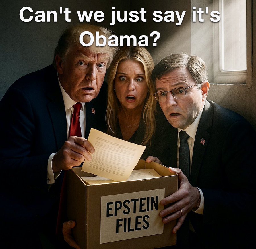 EileenLeftPA's tweet image. Oh, look, the pedo protectors are trying to deflect with nonsense blaming President Obama because their vile coverup of the Epstein monsters isn't going well.
#ReleaseEpsteinFiles
#ReleaseEpsteinFiles
#ReleaseEpsteinFiles
#ReleaseEpsteinFiles
#ReleaseEpsteinFiles