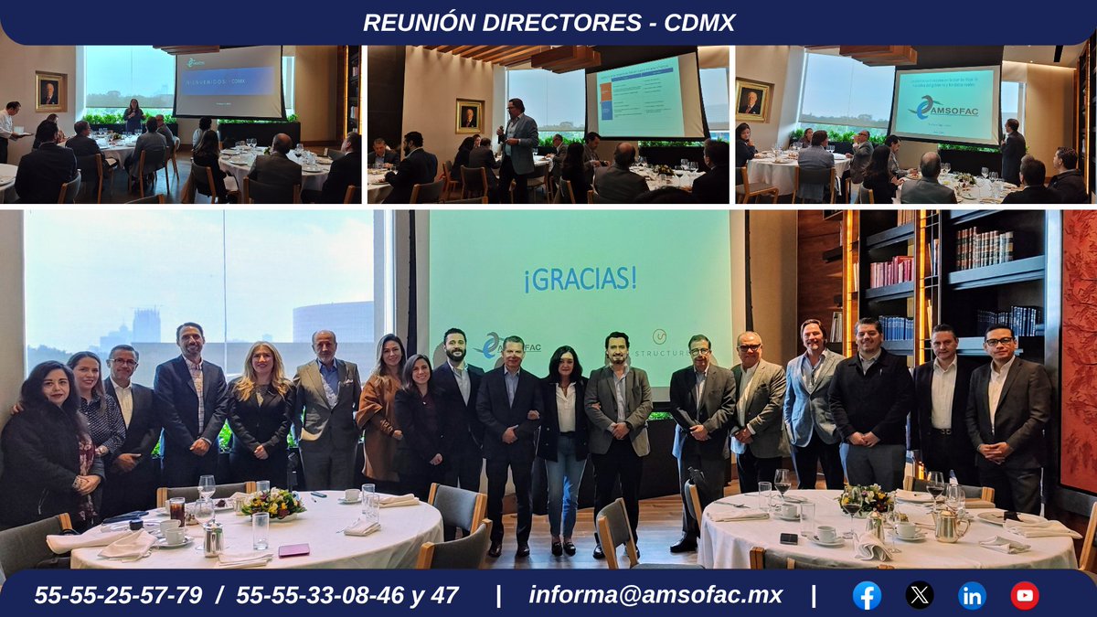 AMSOFAC, A.C (@amsofac) on Twitter photo ¡Gracias a todos los que formaron parte de la Reunión de Directores CDMX! 👏
Arturo Damm Arnal (speaker)
Alberto Martínez Rubio (Presidente)
Álvaro de Garay (VP)
Víctor Gonzalez y equipo de <a href="/i_Structure_/">i-Structure</a>
¡Gran jornada para la comunidad #AMSOFAC! 🙌
#SocioAMSOFAC #Networking ¡Gracias a todos los que formaron parte de la Reunión de Directores CDMX! 👏
Arturo Damm Arnal (speaker)
Alberto Martínez Rubio (Presidente)
Álvaro de Garay (VP)
Víctor Gonzalez y equipo de <a href="/i_Structure_/">i-Structure</a>
¡Gran jornada para la comunidad #AMSOFAC! 🙌
#SocioAMSOFAC #Networking