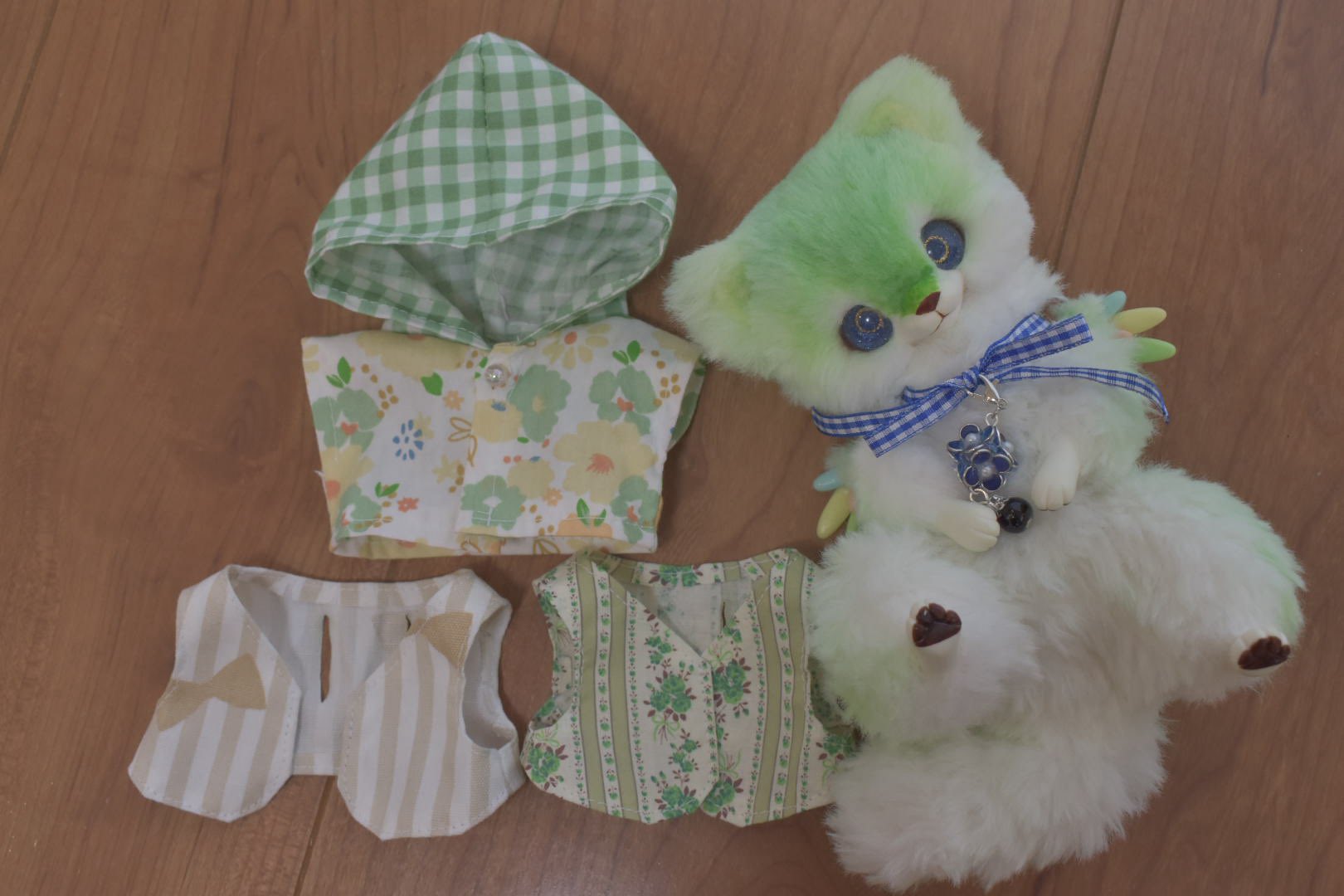 Ωぽたぽた工房Ω 叶星(かないぼし) 天の川×狐 ハンドメイド アートドール Ωぽたぽた工房Ω 叶星(かないぼし) 天の川×狐 ハンドメイド