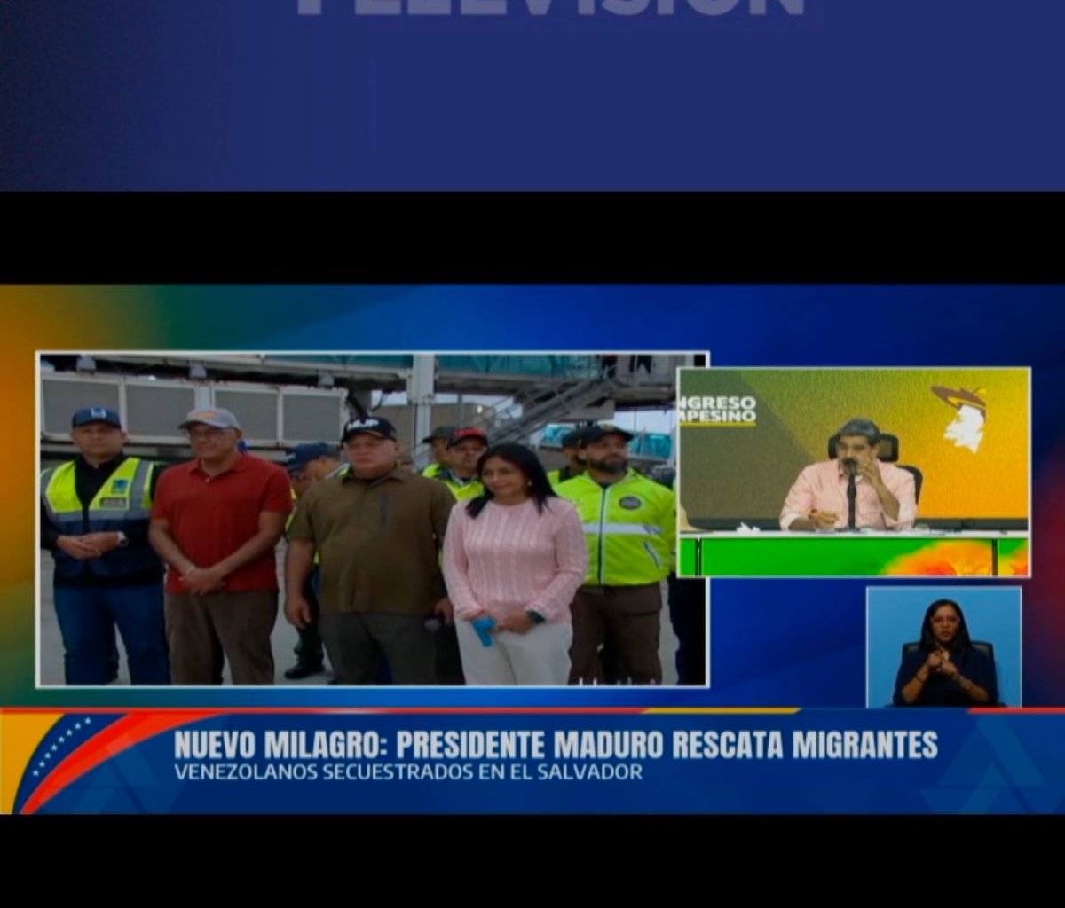#ÚltimoMinuto “Quiero agradecer al presidente Trump, que rectifico…” Reacción del presidente Nicolás Maduro ante el regreso de 253 venezolanos que estaban retenidos en El Salvador
