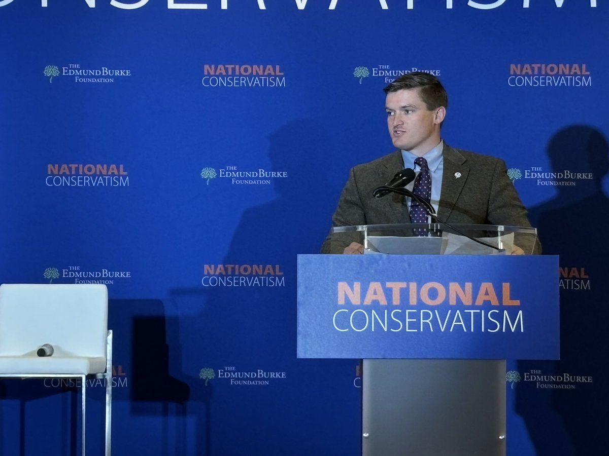 Clancy4Utah's tweet image. My message at @NatConTalk IV:
as conservatives we rightfully recognize the dangers of consolidated government power.
we must also recognize the dangers of consolidated private power & monopolies or what @SohrabAhmari calls “Private Tyranny”
