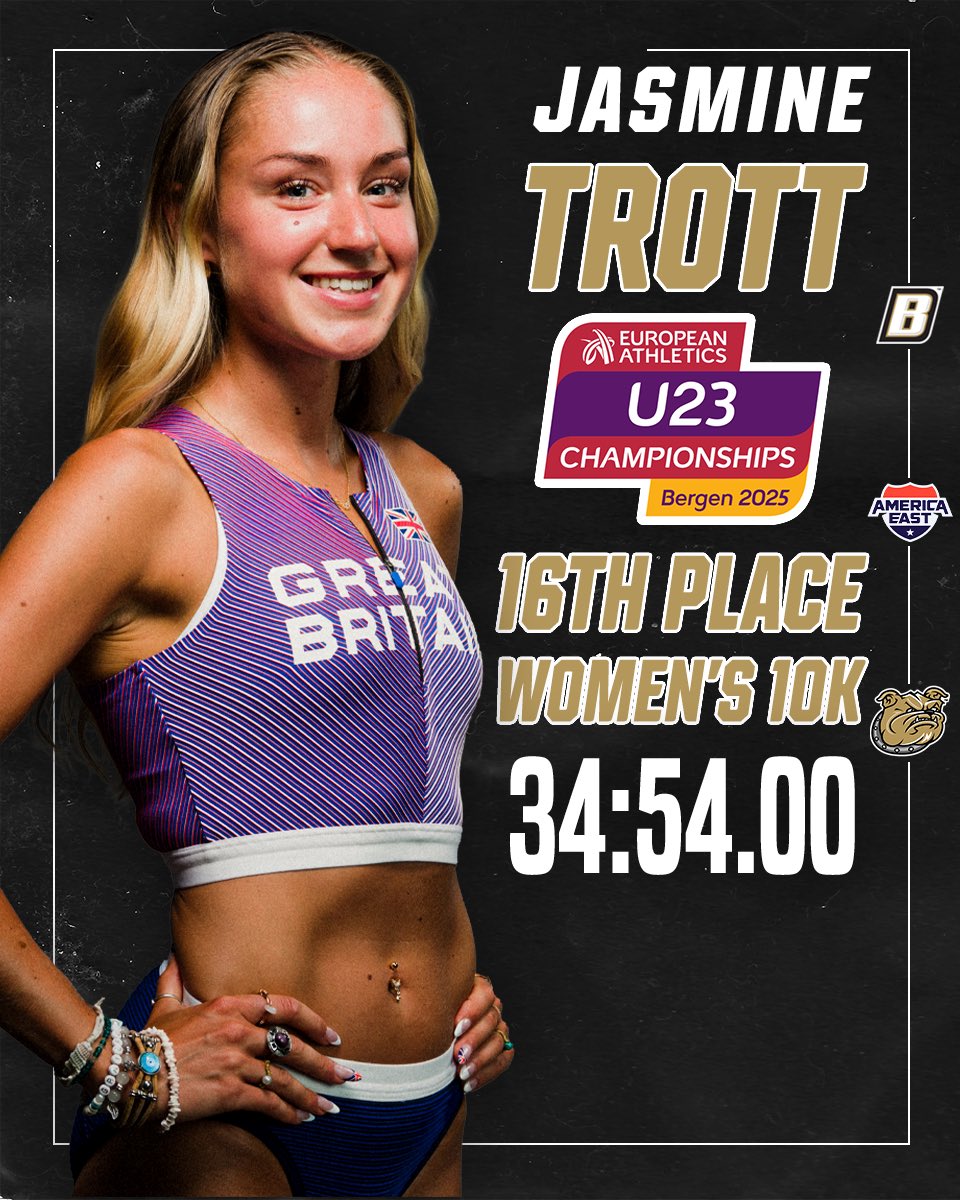 𝓙𝓐𝓢𝓜𝓘𝓝𝓔 𝓔𝓜𝓜𝓐 𝓣𝓡𝓞𝓣𝓣 👏

Rising senior Jasmine Trott places 16th overall with a time of 34:54.00 at the European Athletics U23 Championships⏱️🇬🇧