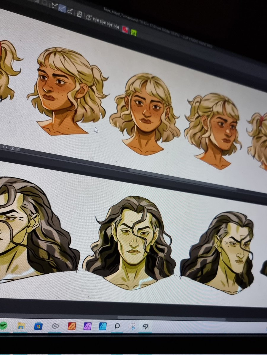 hansoeii's tweet photo. been working on head turnarounds of my OCs! https://t.co/4dmNWb44Rk