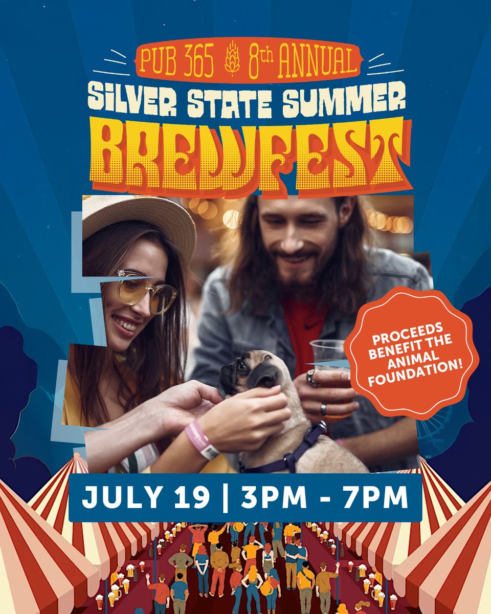 animalfndlv's tweet image. What’s better than a cold beer on a hot summer day? Not much.
The Silver State Summer Brewfest is Saturday at Tuscany Suites & Casino (Indoors!).
🎟️ $20 tickets
🍻 100+ craft beers, live music, food
🐾 Proceeds benefit The Animal Foundation
Tickets: bit.ly/4eH7hzT