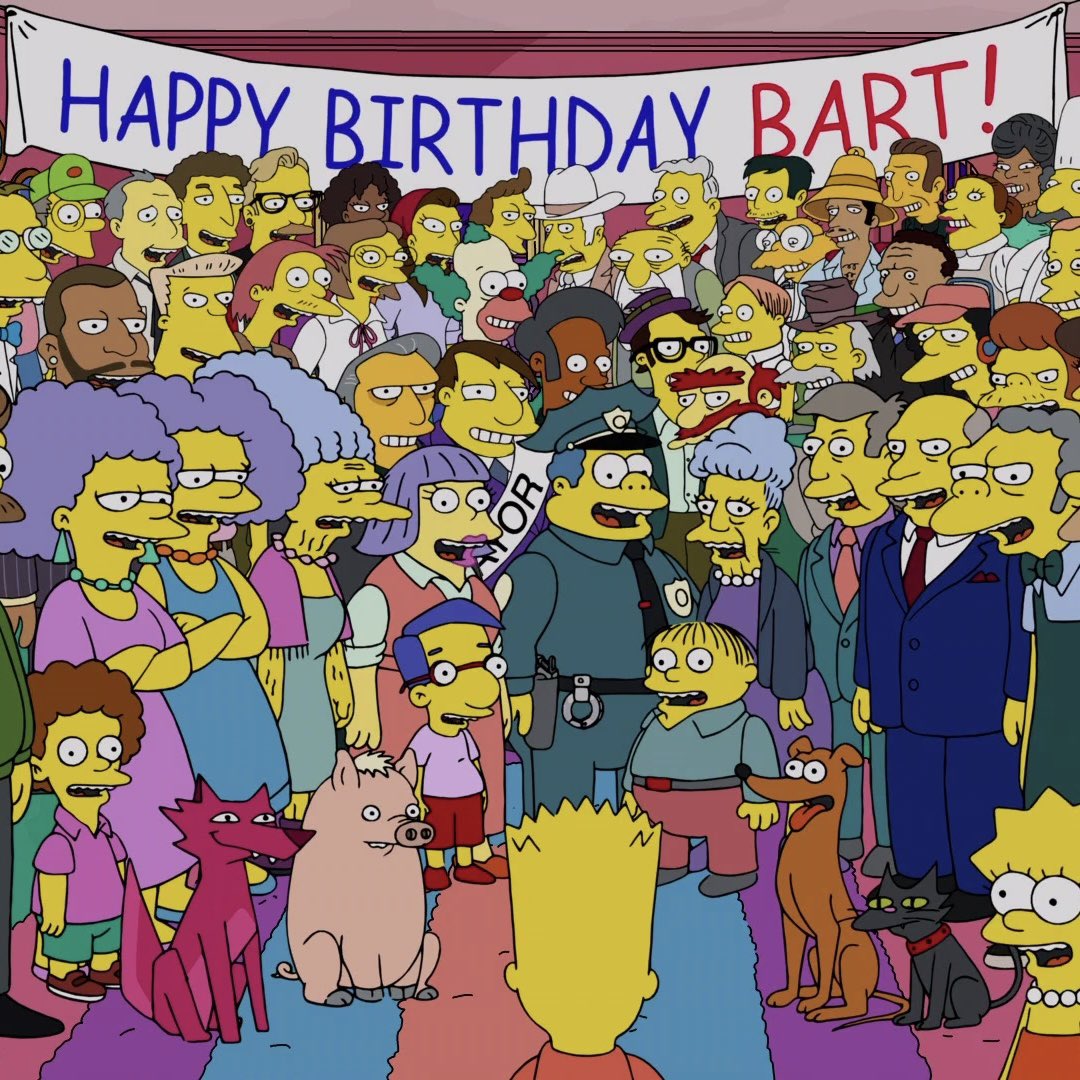 nancycartwright's tweet image. Guess turning 10 (again) pays off! ‘Bart’s Birthday’ got an Emmy nom! So grateful to everyone who made it happen 💛 And big congrats to the amazing Hank Azaria on his nomination too! #TheSimpsons #Emmys2025