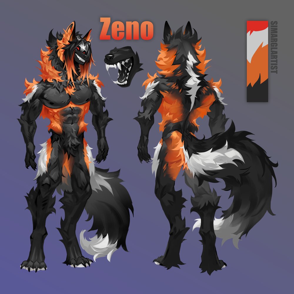 SimarglArtist's tweet image. Character design for @proxfoxx 🦊