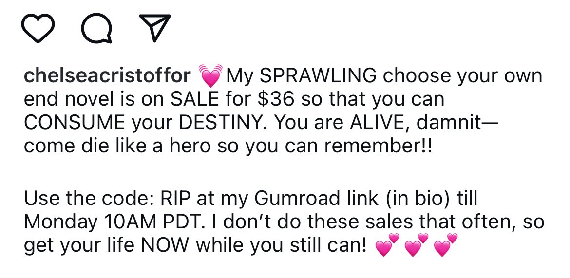 withhumblegrat's tweet photo. One of Chelsea’s most popular books is on sale! It’s an interactive book where you choose your ending! Use code: RIP https://t.co/IUIRtSyfMQ https://t.co/TFAVdIgPpJ