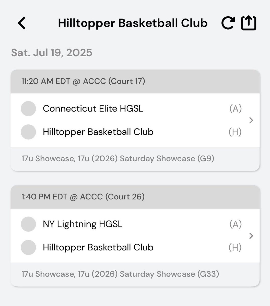 Riley Gorman (@rgorman21) on Twitter photo Here is my schedule for Saturday July 19th at Hoop Group Live Summer Finale with <a href="/hilltopper_club/">HILLTOPPER BASKETBALL CLUB</a>
2-0 so far on the weeekend Here is my schedule for Saturday July 19th at Hoop Group Live Summer Finale with <a href="/hilltopper_club/">HILLTOPPER BASKETBALL CLUB</a>
2-0 so far on the weeekend