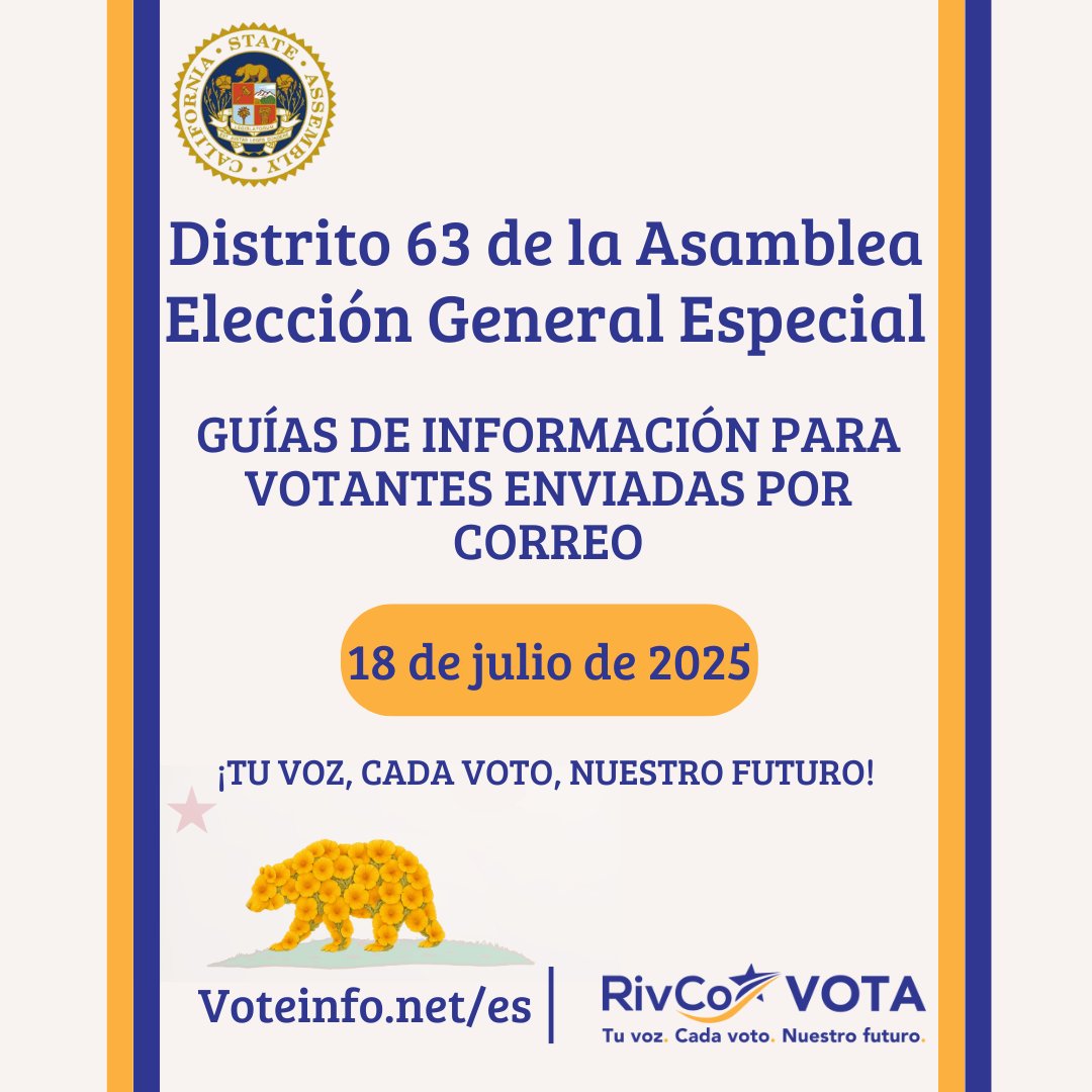 RivCoRegistrar's tweet image. 📬✨ The County Voter Information Guides are on their way!
📬✨¡Las Guías de Informacón para Votantes del Condado están en camino!
