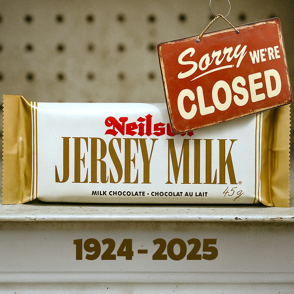 CandyFunhouseHQ's tweet image. Breaking News: Neilson Jersey Milk has left the chat 📉🍫

#discontinued #neilson #jerseymilk #milkchocolate #discontinuedcandies #bringitback