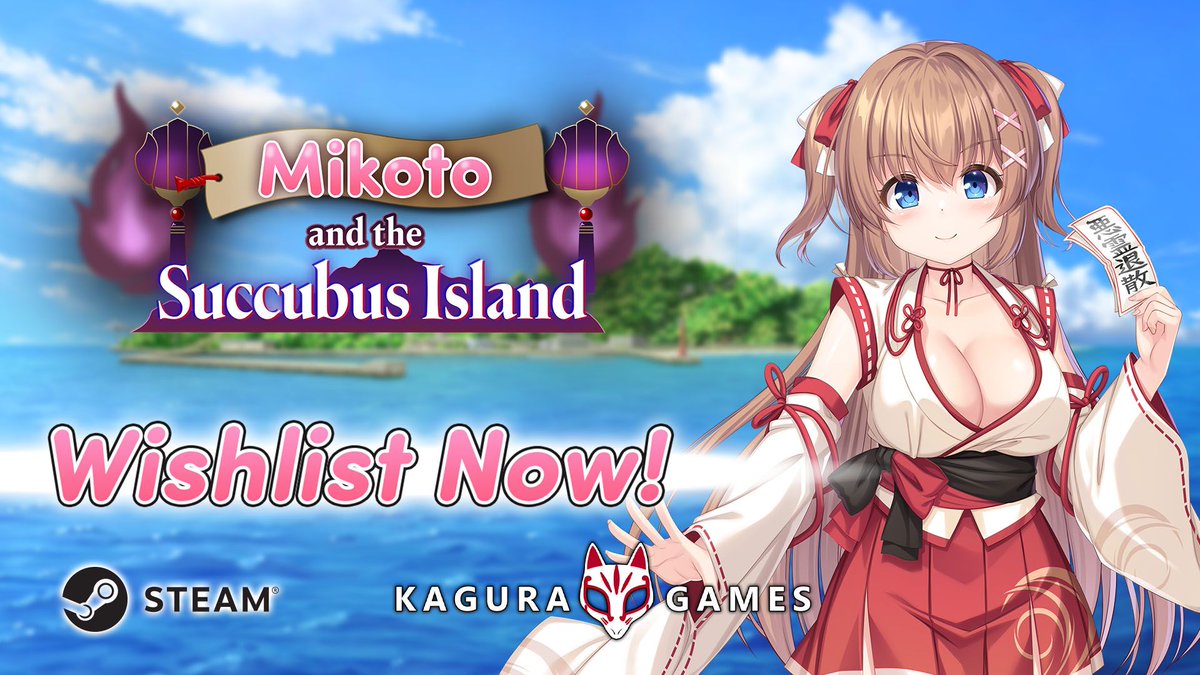 Kagura Games (@kaguragames) on Twitter photo We will be releasing Mikoto and the Succubus Island by STARDUST (<a href="/stardust_pj/">スターダスト@新作ゲーム制作中</a>) soon! Are you ready?
Store: buff.ly/KaCMmeF
Steam: buff.ly/bLa94DF We will be releasing Mikoto and the Succubus Island by STARDUST (<a href="/stardust_pj/">スターダスト@新作ゲーム制作中</a>) soon! Are you ready?
Store: buff.ly/KaCMmeF
Steam: buff.ly/bLa94DF