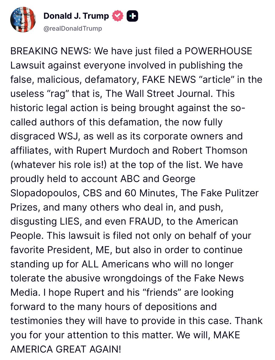 TheStormRedux's tweet image. We are clearly on offense now.
Wanna write a completely made up story? You will get your ass sued into oblivion.
Soon they will all be out of business.
Things are different this time around.