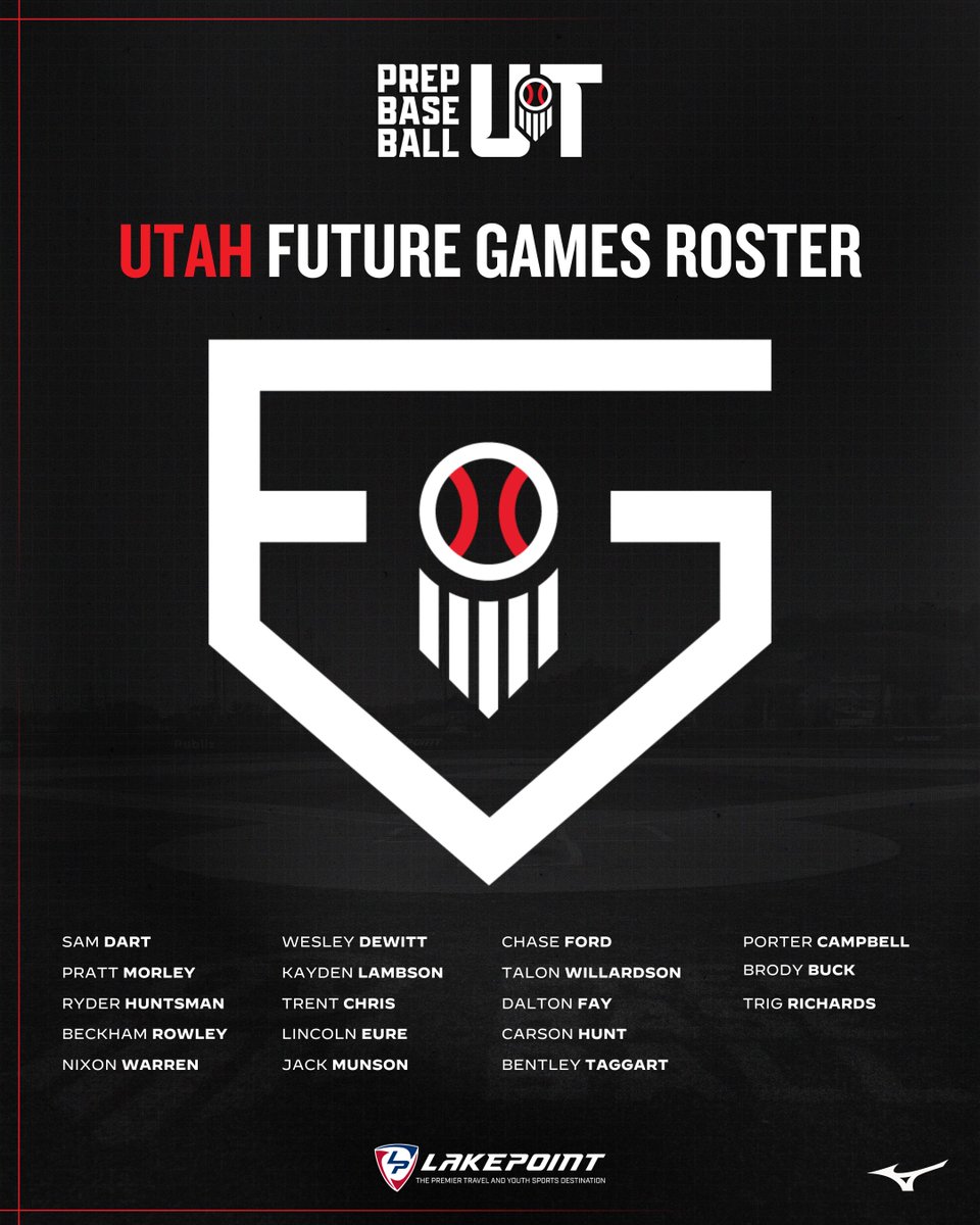 Prep Baseball Utah (@prepbaseballut) on Twitter photo ⭐️ 𝟮𝟬𝟮𝟱 𝗙𝗨𝗧𝗨𝗥𝗘 𝗚𝗔𝗠𝗘𝗦 𝗥𝗢𝗦𝗧𝗘𝗥 ⭐️
Our official 2025 Team Utah Future Games roster, featuring some of the top uncommitted talent from #Utah 🔥.
#PBFG25 | <a href="/prepbaseball/">Prep Baseball</a> ⭐️ 𝟮𝟬𝟮𝟱 𝗙𝗨𝗧𝗨𝗥𝗘 𝗚𝗔𝗠𝗘𝗦 𝗥𝗢𝗦𝗧𝗘𝗥 ⭐️
Our official 2025 Team Utah Future Games roster, featuring some of the top uncommitted talent from #Utah 🔥.
#PBFG25 | <a href="/prepbaseball/">Prep Baseball</a>