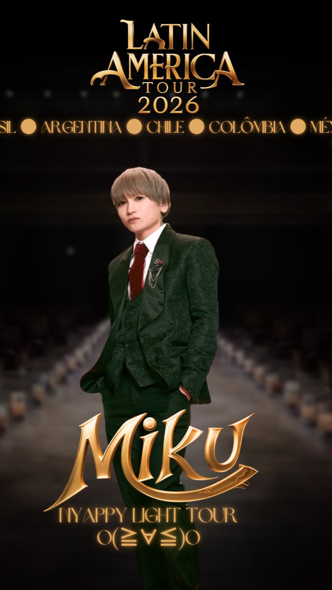 R.I.T y MIKU anuncian el MIKU: NYAPPY Light Tour o(≧∀≦)o bajo el formato Candlelight 💖
Un show íntimo y mágico a la luz de las velas.
¡Primera vez que un artista Visual Kei japonés trae esto a LATAM!  
<a href="/NYAPPY_honmono/">NYAPPYくん (本物/公式)/アンカフェo(≧∀≦)o</a> <a href="/mikuppy/">みく アンティック-珈琲店- / 【Lc5】</a> <a href="/ritagency/">R.I.T</a> 
#アンカフェ 
anticcafechile.cl/2025/07/18/mik…