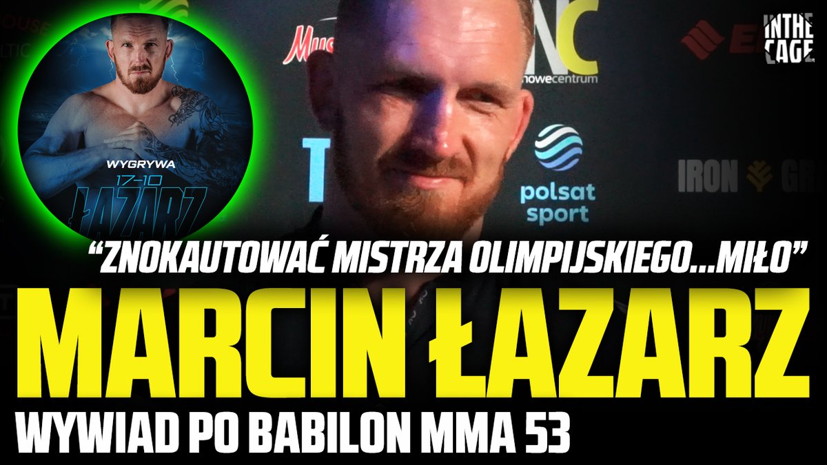 Marcin ŁAZARZ nokautuje KOŁECKIEGO i chce BŁACHOWICZA: "Wiem, że UFC mnie obserwuje" | Babilon 53 [WYWIAD] youtu.be/7S5YQUdENhE