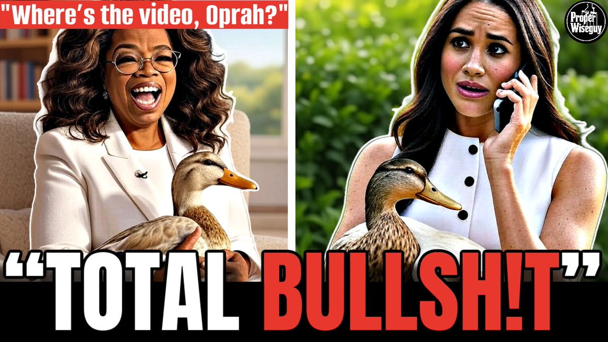 ProperWiseguy's tweet image. Meghan Markle's MEDIA PROTECTION PSYOP Has Begun — Oprah's Duck Story Is FAKE?! Where's the VIDEO?
#MeghanMarkle #PrinceHarry #HarryAndMeghan #MeghanMarkleIsAConArtist #MeghanMarkleExposed
youtu.be/18Mh3XfwOrw