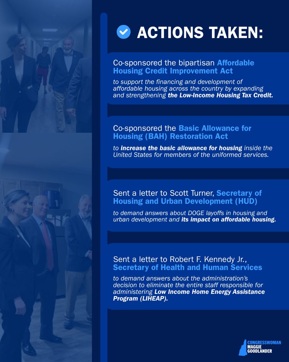 RepGoodlander's tweet image. New Hampshire is facing a housing crisis – prices are too high and supply is too low. I am fighting to address this crisis and make the American Dream possible for every Granite Stater.
See more: @HousingActionNH