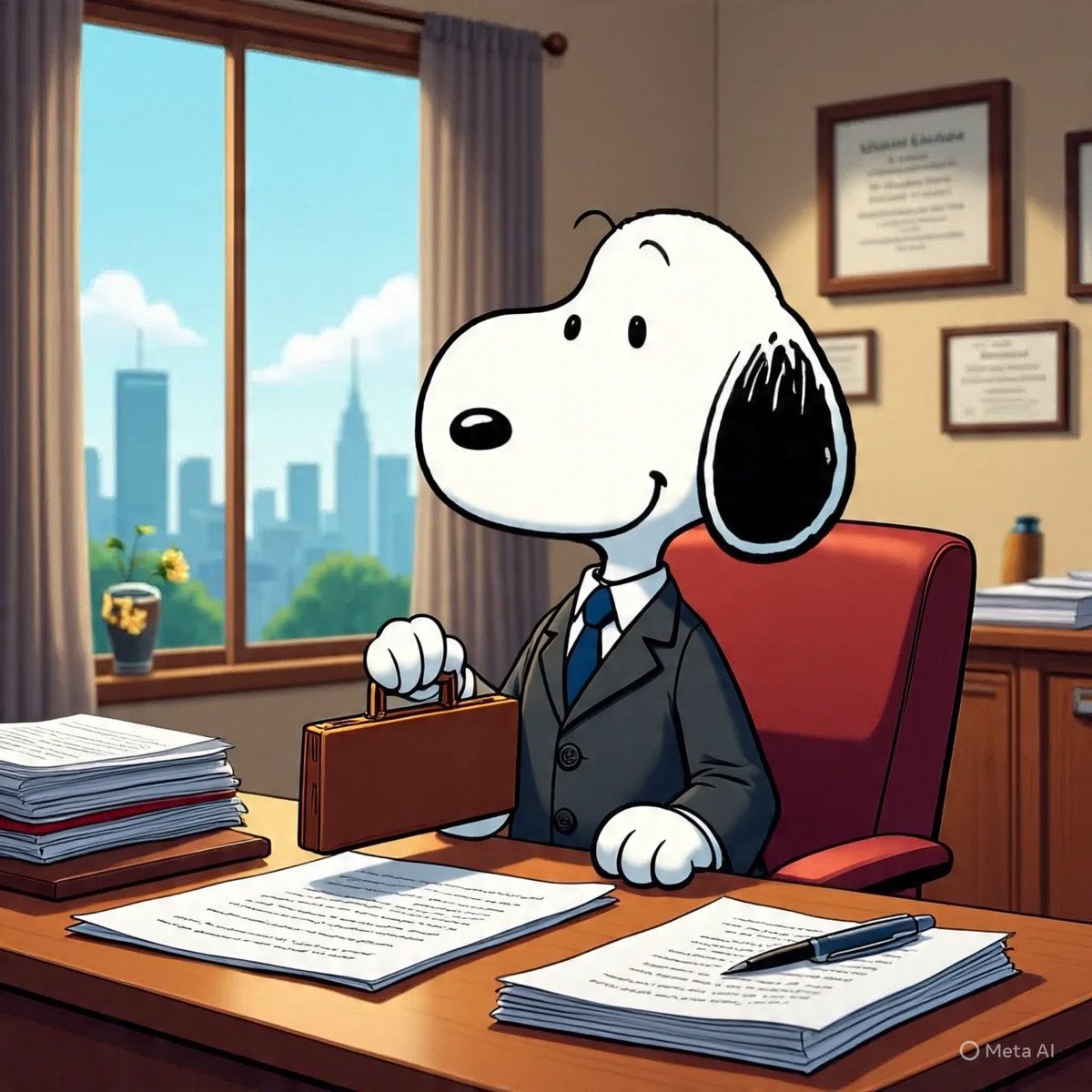Snoopy abogado.