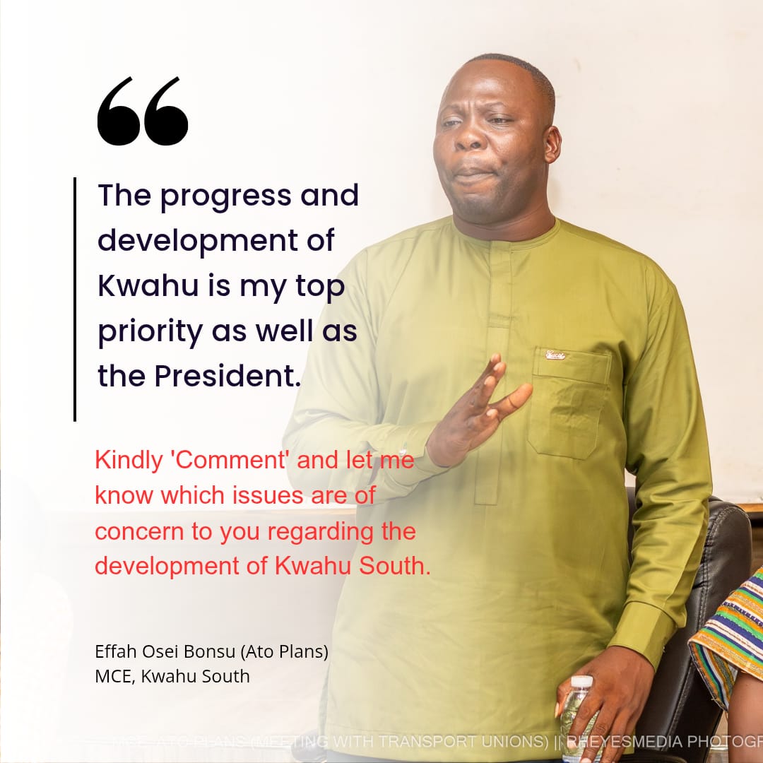 As part of the #Resetting agenda led by H. E. <a href="/JDMahama/">John Dramani Mahama</a>, I have committed myself to the development of Kwahu. The <a href="/OfficialNDCGh/">National Democratic Congress</a> is keen on development as far as Ghana is concerned, and I am devoted to support #Building_The_Ghana_Want.
#KwahuRising
#MpraesoAtHeart
#AbanPapaAba