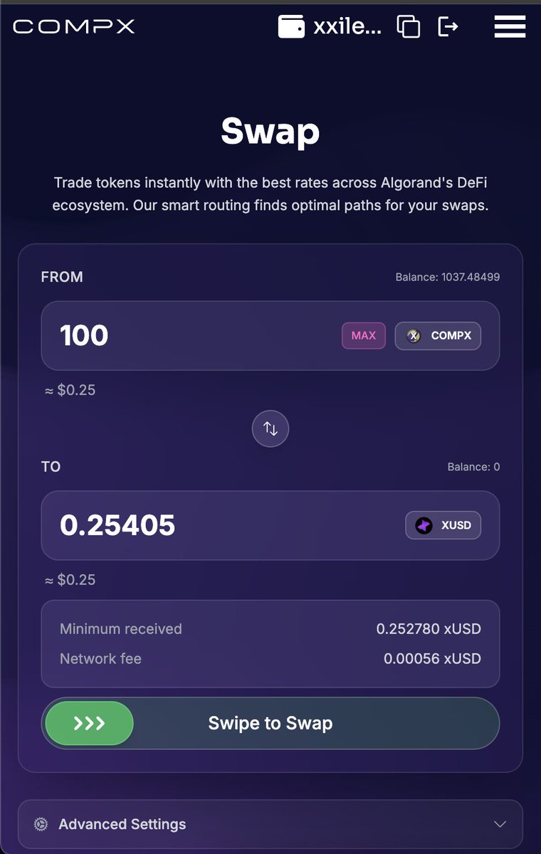 Compxlabs's tweet image. More updates from our coming UI changes!
Swap updates with an expanded token select and simpler, clearer interface
