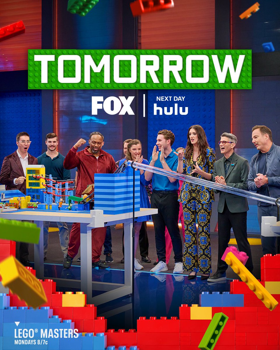 LEGOMastersFOX's tweet image. it's their final chance to make it to the grand finale! 😳
don't miss the #LEGOMastersFOX semi-finals, TOMORROW at 8/7c on @FOXTV and streaming on @Hulu! ✨