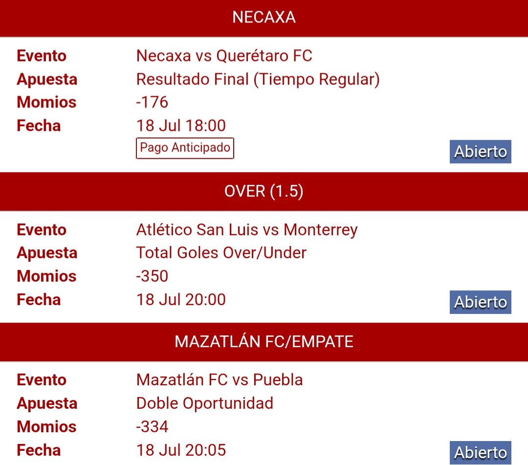 ObsonPicks1's tweet photo. PARLAY POSITIVO LIGA MX 🇲🇽
➡️ Necaxa ML
➡️ 2 goles o mas entre San luis y Rayados
➡️ Mazatlan no pierde ante puebla
(momio +162)
¡VAMOS POR ESE VERDE!🍀🟩🌵 https://t.co/2RtfhCeihe