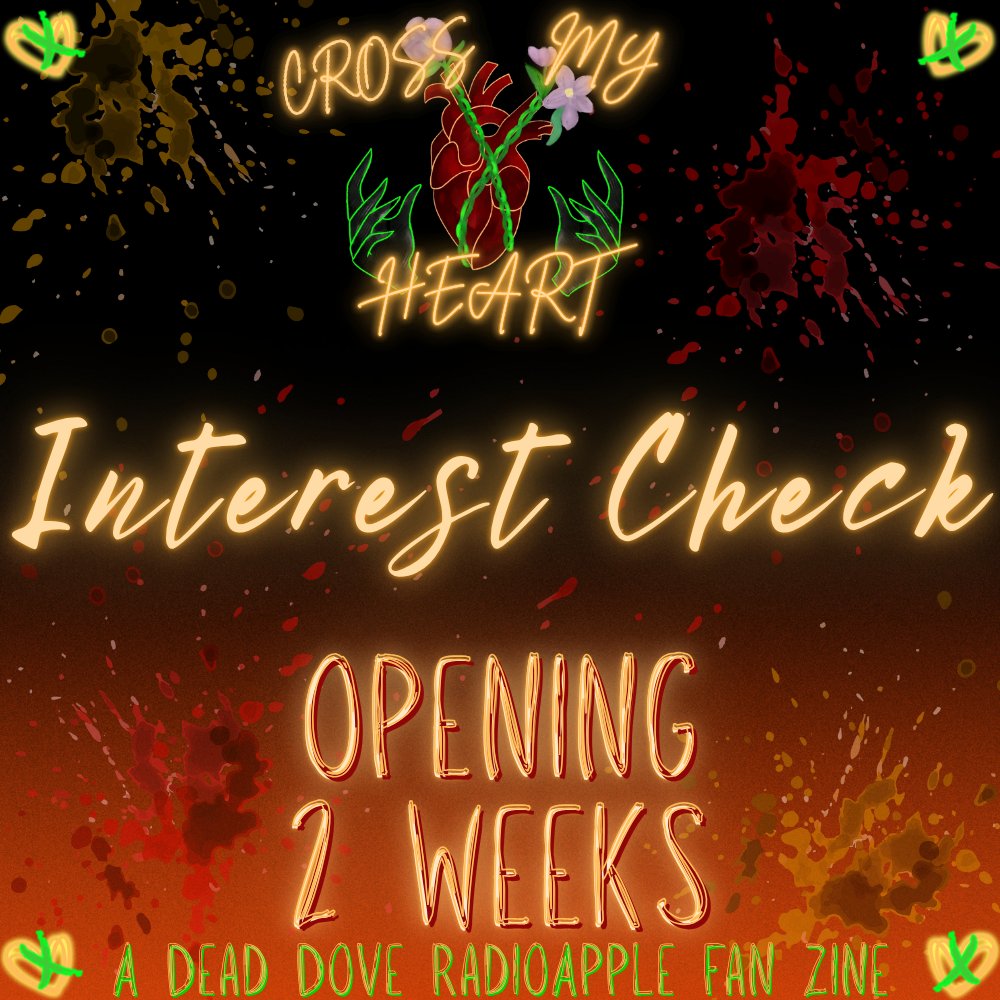 cmh_zine's tweet photo. We got the Dead Dove goods coming to a RadioApple fandom near you! 

Mark the calendar for August 1st! Then let us know how many of you more macabre creators are interested in a zine all about the dark side of RadioApple!!! 😘 #radioapple #cmhzine #deaddove #zine #hazbinhotel https://t.co/mz63emFFwT