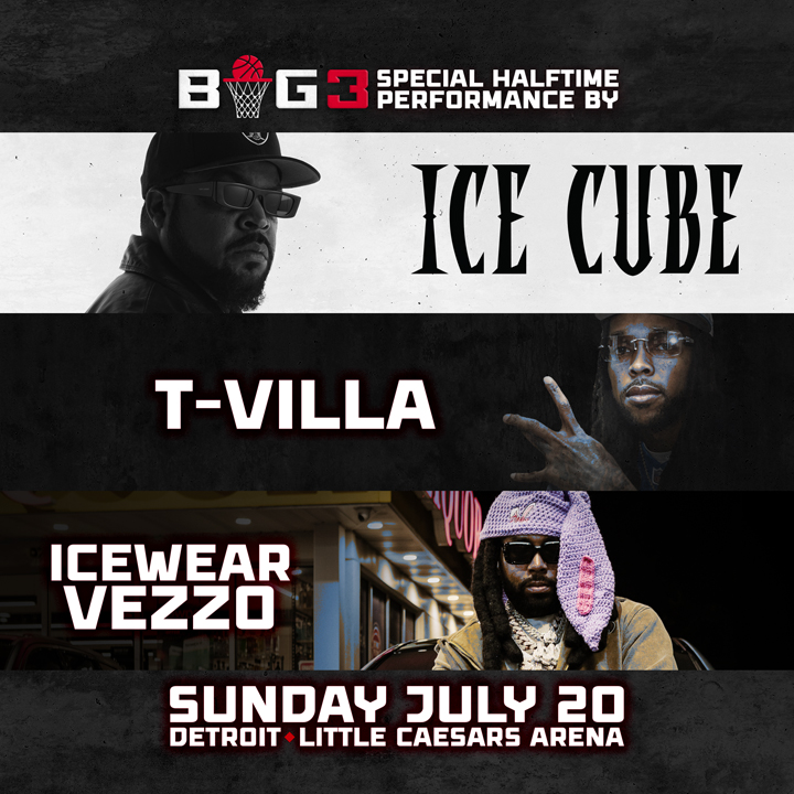 icecube's tweet image. Detroit—y’all thought it was just hoops? I’m bringin’ the theme music too. Catch me LIVE as one of the three special musical acts this Sunday at Little Caesars Arena. Don’t meet me there, beat me there!