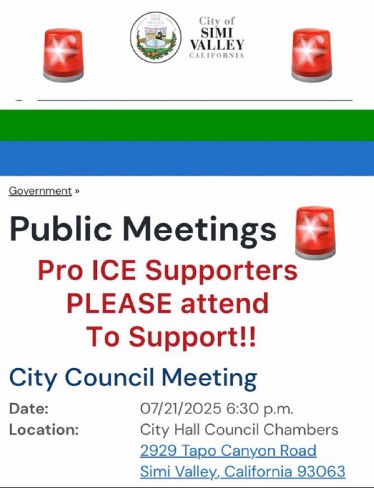 Heads up about this event Monday to support ICE which is also meeting head on with a protest at the same location. Brave MAGA Californians are welcome and encouraged to attend to support law enforcement! 

Also, if you are a newly approved member of this community and want to be