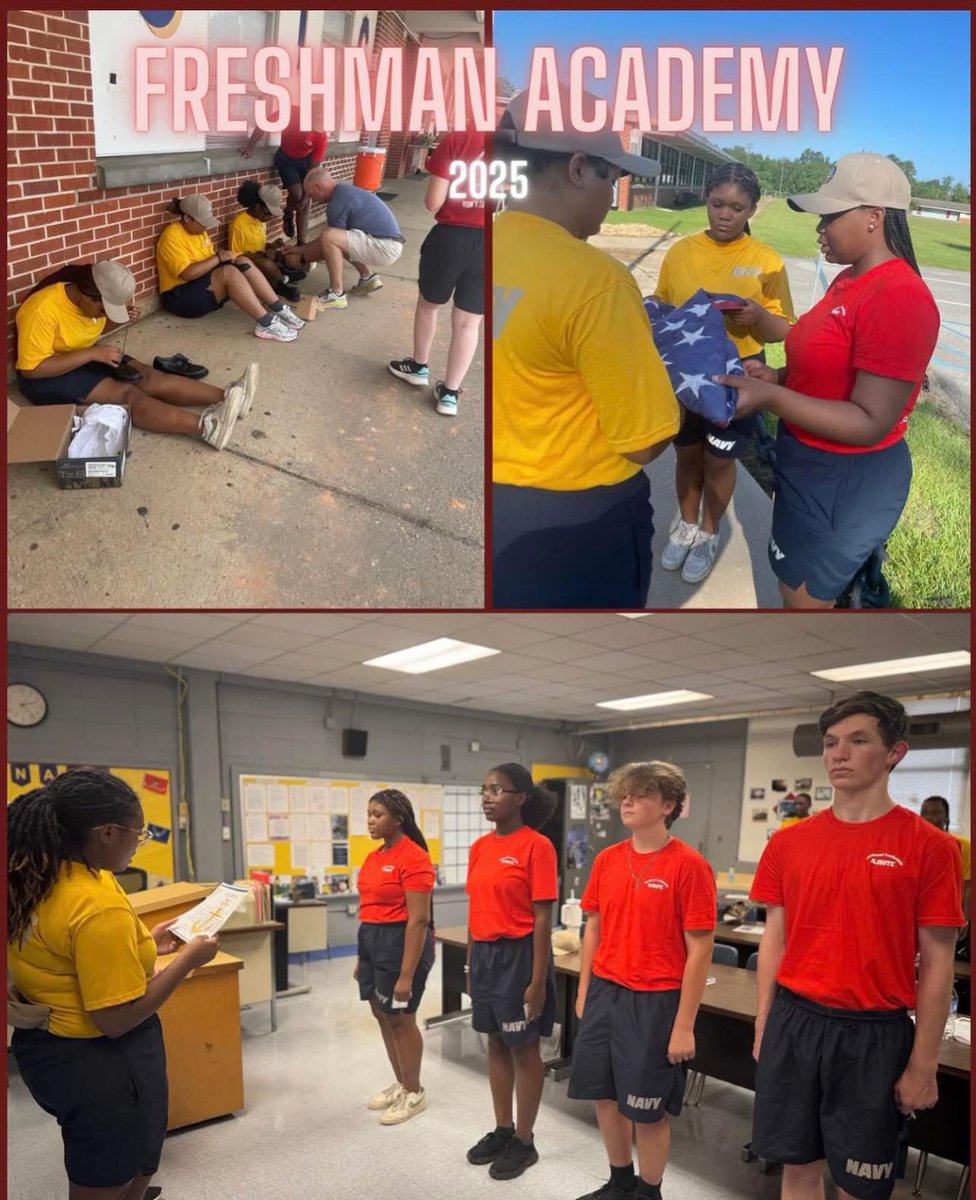 Trojan Navy Update:

“This week, our incoming NS1 cadets from the Class of 2029 completed Freshman Academy, learning the fundamentals of NJROTC. Their dedication earned them a promotion to Cadet E-2. We're proud to welcome these future leaders to the Unit! ⚓️”

#TrojanPride