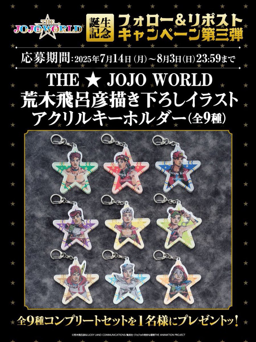 dailygiogio_'s tweet image. day 601: really cute keychains from jojo world