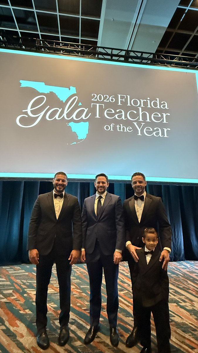 DanFoganholi's tweet image. What an incredible night at the Florida Teacher of the Year Gala — celebrating the very best in education across our great state! Had the honor of attending with my +1, DJ, and we had an amazing time cheering on our Florida educators.
A huge congratulations to Mark Harrison from…
