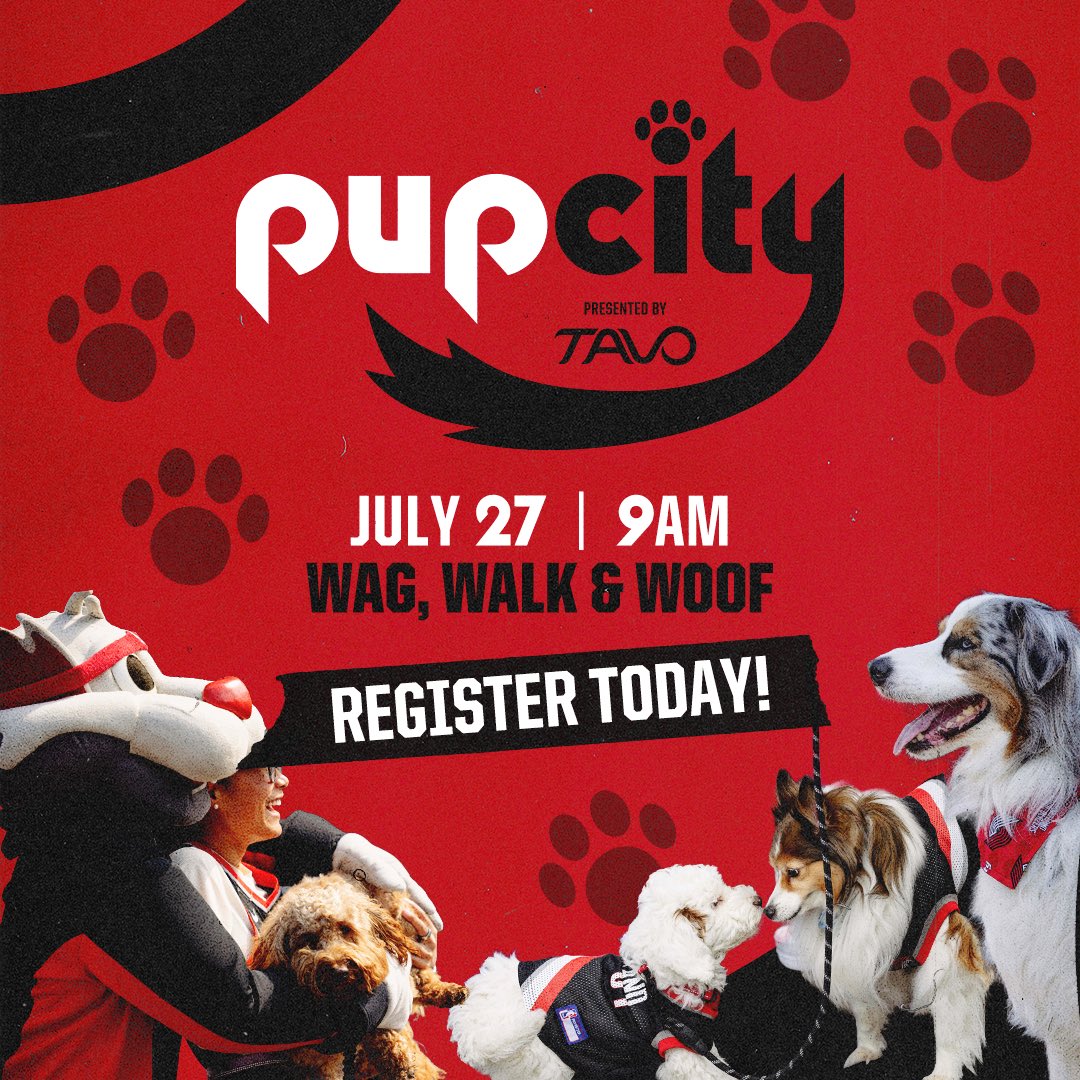 ModaCenter's tweet image. Your dog called and they told me they need to be at Pup City ☎️
We’re going full bark mode:
🐕🦺: 1.3K dog walk
🐶 Plenty of furry chaos
🍔 Local food + drinks
🎧 DJ OG One
🛍️ Vendors & raffles
🎟️ Get your ticket now: trailblazers.com/pupcity
Pup City 2025 presented by Tavo