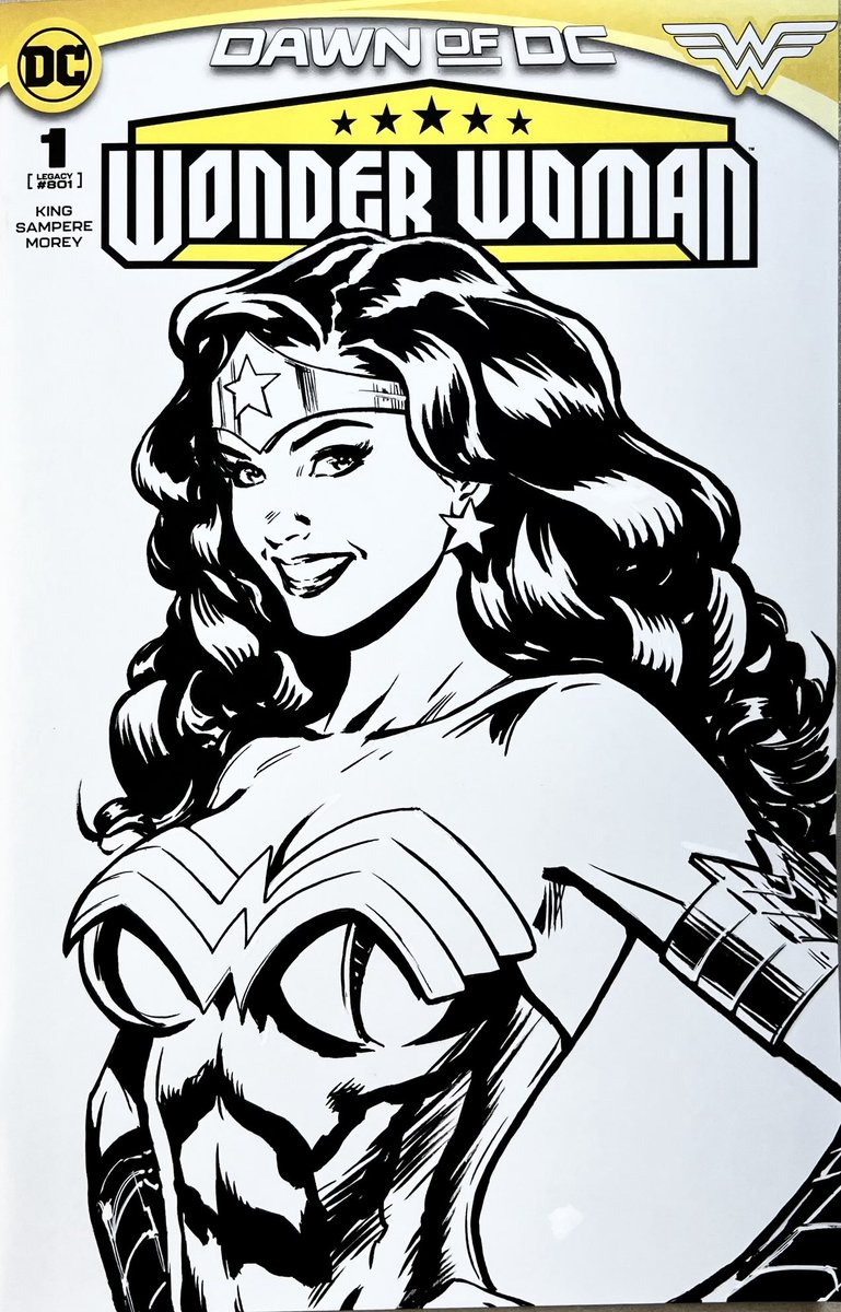 joshgeorgeart's tweet image. Just finished this. It is for sale if anyone is interested. #wonderwoman #sketchcover #dccomics #dc #superman