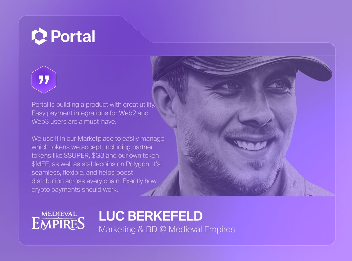 Pay is making crypto payments as easy as Web2. 

Users can pay in any token on any chain whilst teams receive only the tokens they want. 

Integrating Pay into your game or app takes less than a day - just ask <a href="/LucBerkefeld/">Luc</a> from <a href="/MedievalEmpires/">Medieval Empires</a> 🤝