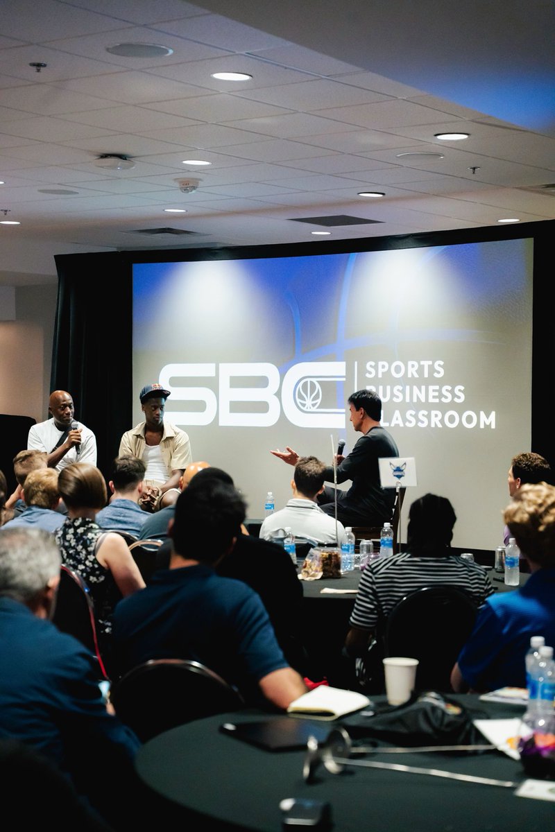 SportsBizClass's tweet image. One of the most exciting young athletes in the basketball scene, AJ Dybantsa, joined us at Sports Business Classroom ๐ฅ
A special moment hearing from a rising star already making waves both on and off the court. ๐
#SBC2025 #SportsBusinessClassroom #AJDybantsa #VSLTalent