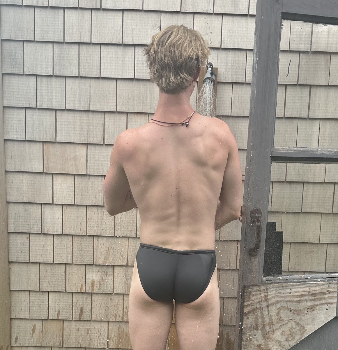 Outdoor shower with me?