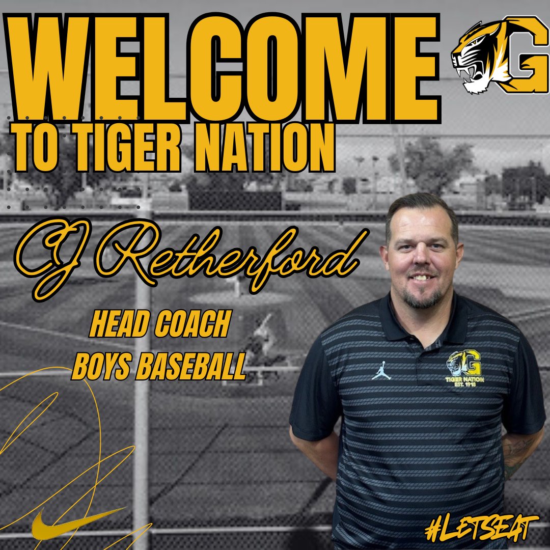 Please welcome Coach CJ Retherford to Tiger Nation! Coach Retherford played his college ball at ASU before being drafted by the Chicago White Sox. He later served as a hitting coach in the Brewers system. We're excited to have him at the helm of our baseball program!  #LetsEat