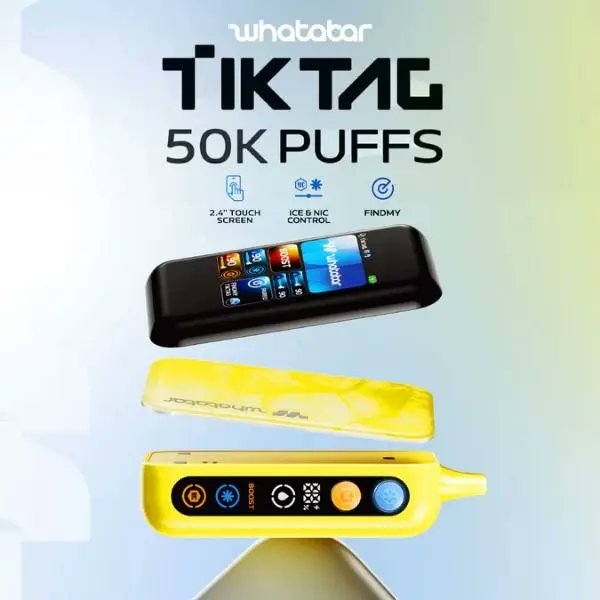 The whatabar TIK TAG 50,000 Puffs Disposable is a revolutionary disposable that features innovative technology to enhance the vaping experience.

vapewholesaleusa.com/whatabar-tik-t…