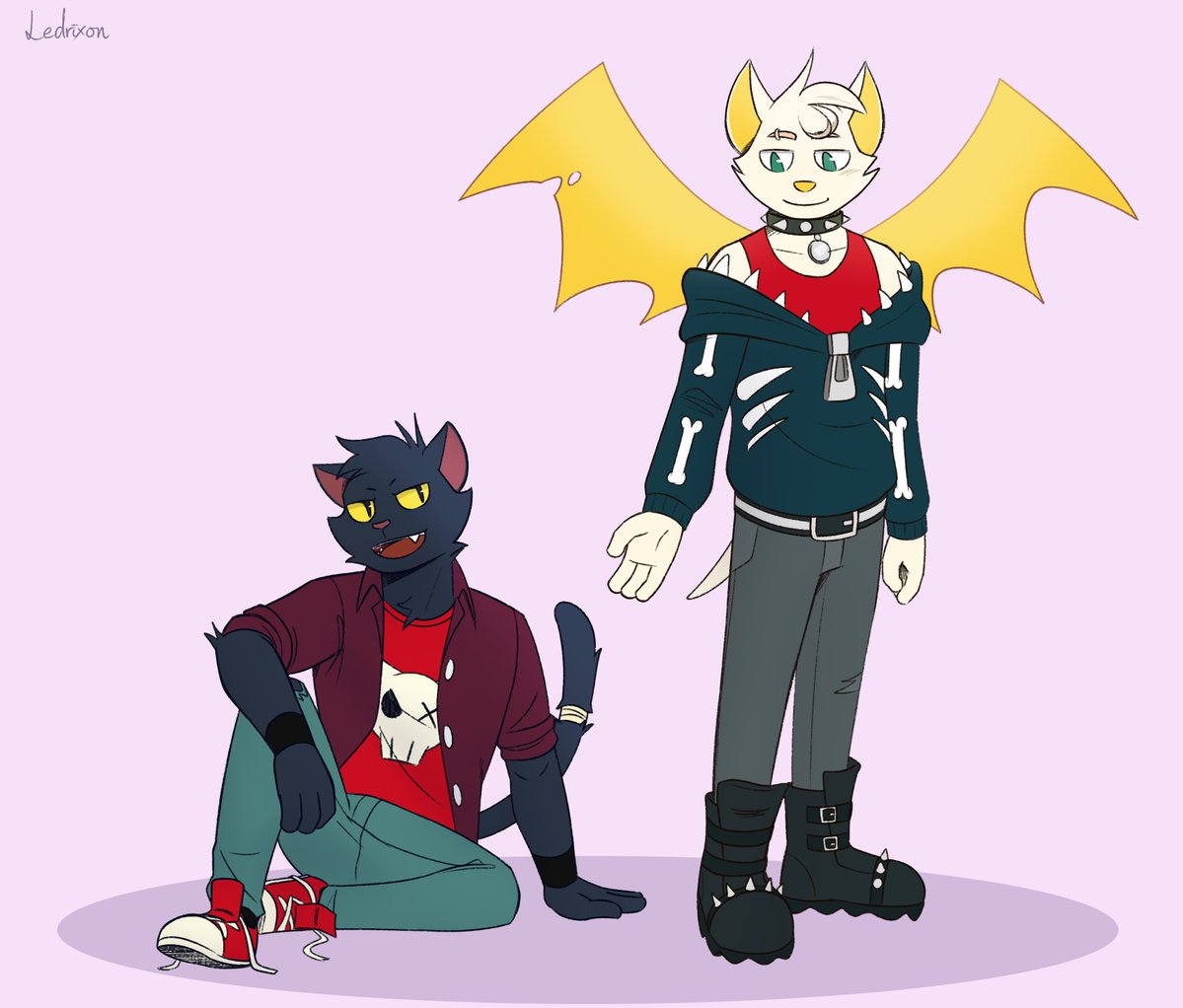 Ledrixon's tweet image. Art Fight attack for @pocketoon , Cole and Marrow