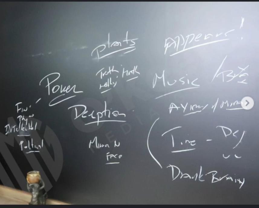 JamesOKeefeIII's tweet image. The Epstein Chalkboard.
Given to OMG by a source on the island.
Stay tuned…