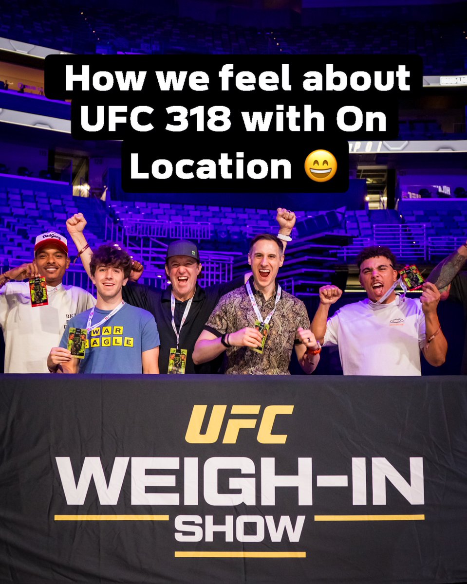 The views from the <a href="/ufc/">UFC</a> weigh in show are too good 🔥 #onlocation