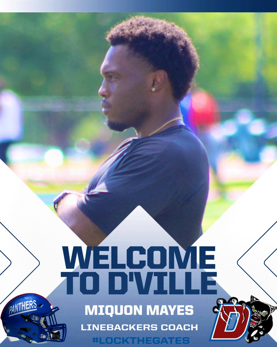Duncanville_FB's tweet image. 🚨🚨New Coach Alert 🚨 🚨
Panther Nation, help us welcome, one of DHS’s own Alumni, @coachquon to the Duncanville Football coaching staff. You understand the culture, and we are happy you are back willing to pour into the Panthers!!! 💪🏽😤🏈💙
#CityofChamps #LocktheGates