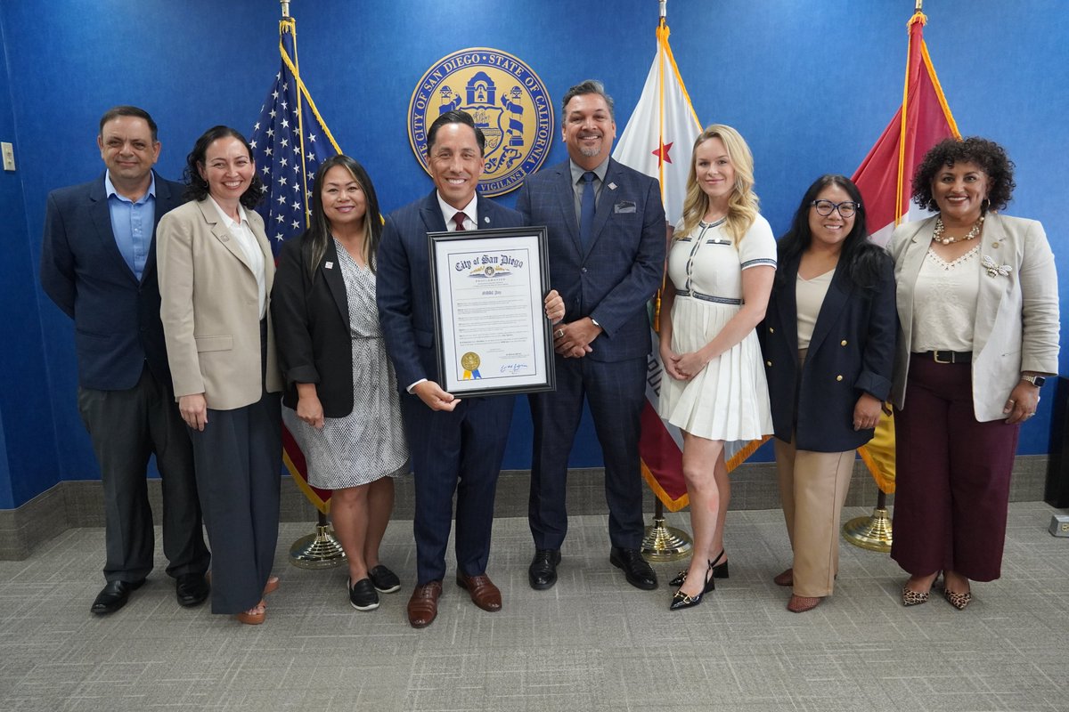 MayorToddGloria's tweet image. Presented a proclamation to @MAAC_1965 in honor of their 60th anniversary. For six decades, MAAC has empowered San Diegans through housing, education, economic mobility, and health services. Grateful for their continued leadership and impact. #Forward #ForAllofUs