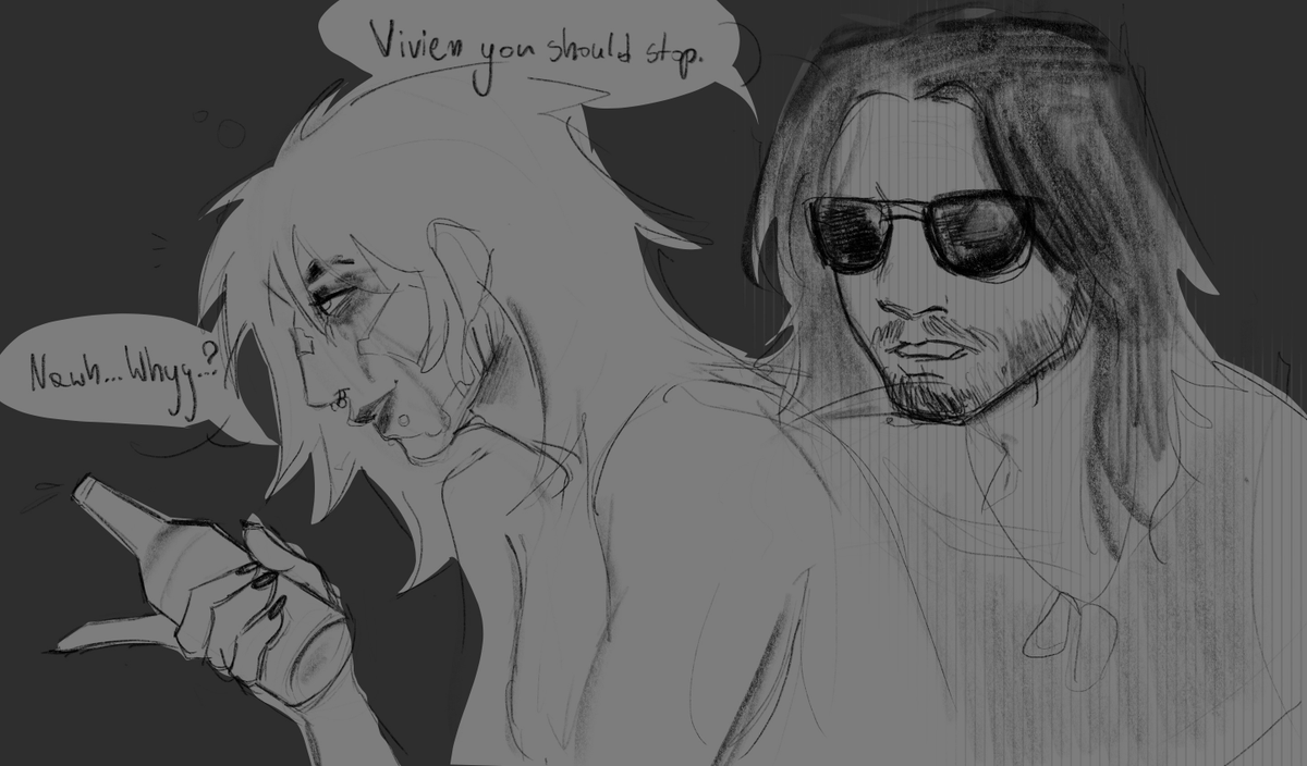 TheTiredDemon_'s tweet photo. drunk n sad
#Cyberpunk2077 #V #JohnySilverhand https://t.co/bmHcLOrK9U