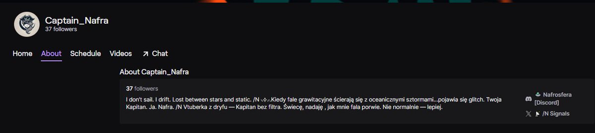 Captain_NaFra's tweet photo. Dryfuję. Nie krążę.
Ocean się rusza. Gwiazdy pulsują. Ja z nimi.
Glitch to nie error — to tempo.
Jeśli czujesz zgrzyt, to Twój rytm.
"Follow" to nie klik. To kurs. /N
↳ https://t.co/8O06Vu2ePh
#Vtuber #Dryf #Glitch #CapitanNafra #Filozofia #Dualizm #Kosmos #Existence #PLVTuber https://t.co/o1VQnSDCxs