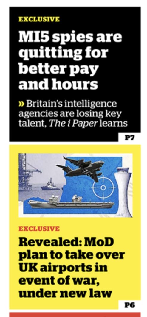 DebiEvansMatron's tweet photo. Where are all the MI5 spies going eh? ๐ง๐คจ
MOD warning they will take over airports in time war? #InPlainSight good excuse #NoTravel #15minCities
And โฆ dohโฆ no holidays ๐๐ yawn https://t.co/O3W3pb7LRh